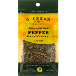 Photo of G Fresh Cracked Black Pepper 20g