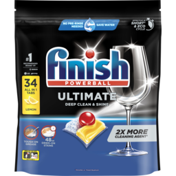 Photo of Finish Ultimate Dishwashing Tablets Lemon 34 Pack