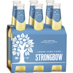 Photo of Strongbow Lower Carb Cider Bottles 6x355ml