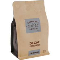 Photo of Byron Bay Decaf Espresso Ground 250g