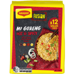 Photo of Maggi Fusian Noodles Mi Goreng Hot & Spicy Flavour 12 Pack