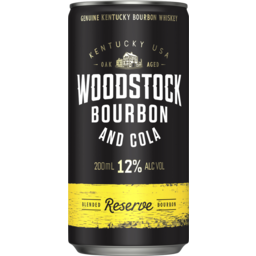 Photo of Woodstock Bourbon & Cola 12% Can