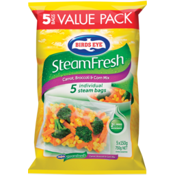 Photo of Birds Eye SteamFresh Carrot Broccoli & Corn Mix 5 Pack Value Pack