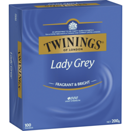 Photo of Twinings Lady Grey Light Strength Tea Bag 100 Pack