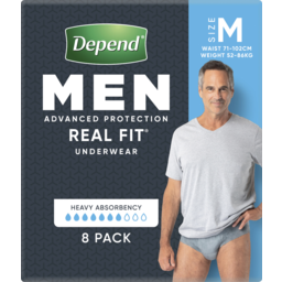 Photo of Depend Real Fit For Men Medium 52- Incontinence Underwear 8 Pack