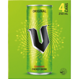 Photo of V Guarana Energy Drink Cans