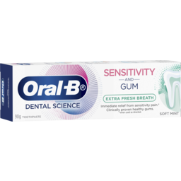 Photo of Oral-B Sensitivity & Gum Extra Fresh Breath Soft Mint Toothpaste 90g