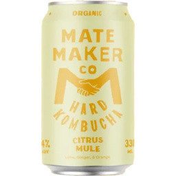 Photo of Mate Maker Hard Kombucha Citrus Ginger Mule 330ml