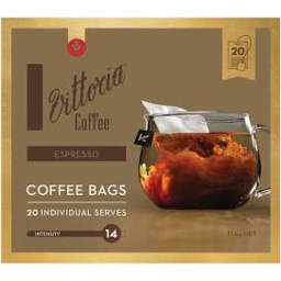 Photo of Vitt Espresso Coffee Bags 20pk