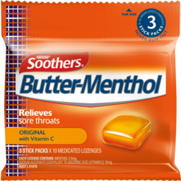 Photo of Butter Menthol Added Vitamin C 3x10pk