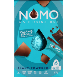Photo of Nomo Chocolate Egg & Bars Caramel Sea Salt 87g