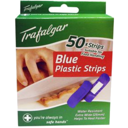 Photo of Trafalgar Blue Plastic Strips 50pk