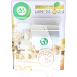 Photo of Air Wick Essential Oils Scented Oil Diffuser + Refill Vanilla & Soft Cashmere 21ml