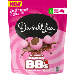 Photo of Darell Lea Milk Chocolate Strawberry Bbs 168g