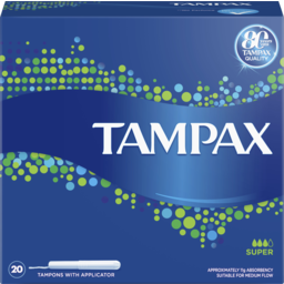 Photo of Tampax Super Medium Flow Tampons With Applicator