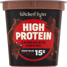 Photo of Wicked Sister High Protein Choclate Pdding No Added Sugar 170g