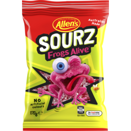Photo of Allen's Sourz Frogs Alive Lollies Bag