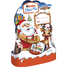 Photo of Kinder Maxi Mix Christmas Kids Chocolate Gift Bag 157g