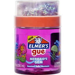Photo of Elmer's Gue Premade Slime Mix-Ins Mermaid's Gem 8oz (237ml) Jar