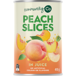 Photo of Community Co Peach Slices in Juice 410g