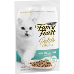 Photo of Fancy Feast Petite Delights Tuna Grilled Wet Cat Food 50g 50g
