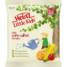 Photo of Heinz® Little Kids® Mini Corn Cakes Tomato 1-3 Years