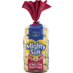 Photo of Mighty Soft 97% Fat Free English Muffins 6pk 382gm