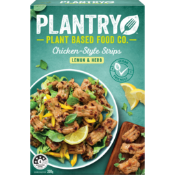 Photo of Plantry Plant Based Food Co Chicken Style Strips Lemon & Herb 2 Pack 200g