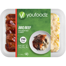 Photo of Youfoodz BBQ Beef With Creamy Mash & Carrots Ready To Eat Fresh Meal