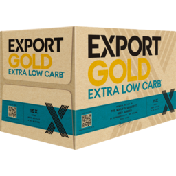 Photo of Export Gold Extra Low Carb 15 x 330ml Bottles