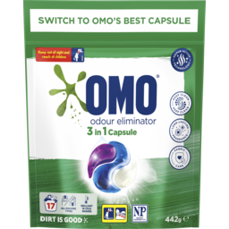 Photo of Omo Laundry Capsules 3in1 Odour Eliminator 17 Pack