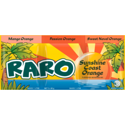 Photo of Raro Sachets Drink Mix Sunshine Coast Orange 3 Pack