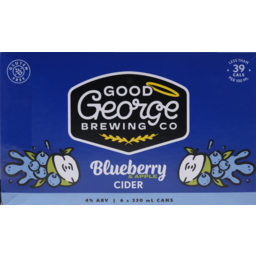 Photo of Good George Cider Blueberry & Apple 330ml 6 Pack