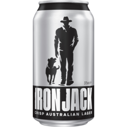 Photo of Iron Jack Crisp Australian Lager 375ml Can 375ml