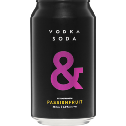 Photo of Vodka Soda & Passionfruit Can