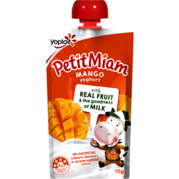 Photo of Yoplait Petit Miam Yoghurt Mango Kids Pouch