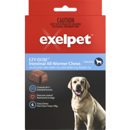 Photo of Exelpet Exelpet Ezy-Dose Intestinal All Wormer Dog 3 Chews