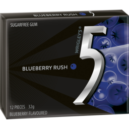Photo of Wrigley's 5 Gum Blueberry Rush 12pcs 32g