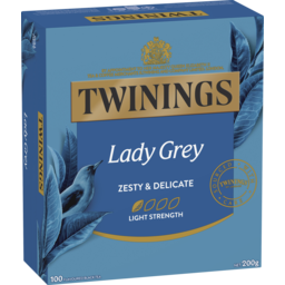 Photo of Twinings Lady Grey Tea Bags 100 Pack 200g
