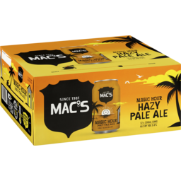 Photo of Mac's Magic Hour Hazy Pale Ale Cans