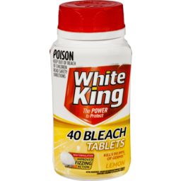 Photo of White King Blch Tblt Lemn 40pk