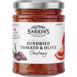 Photo of Barkers Sundried Tomato & Olive Chutney 275gm