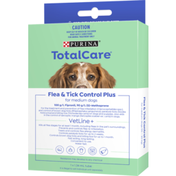Photo of Purina Total Care Flea & Tick Control Plus For Medium Dogs (10 - 20 Kg) 1 X 1.34ml Tube 