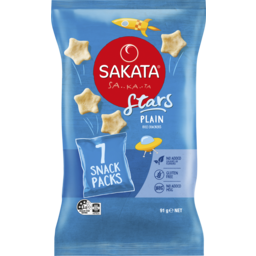 Photo of Sakata Stars Rice Crackers Plain 91g