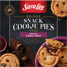 Photo of Sara Lee Snack Cookie Pies Double Choc Chip 4 Pack