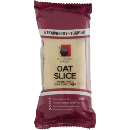 Photo of All Natural Bakery Oat Slice Strawberry Yoghurt 100gm