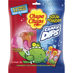 Photo of Chupa Chups Sour Crazy Dips Share Bag 12 Piece