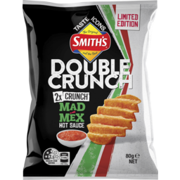 Photo of Smith's Double Crunch Potato Chips Mad Mex Hot Sauce 80g 80g