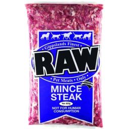 Photo of RAW Pet Meat Steak Minced