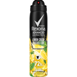 Photo of Rexona Men 72h Advanced Aerosol Antiperspirant Deodorant Invisible Dry Lemon Crush